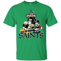 Mickey Mouse New Orleans Saints American Football Nfl Sports Shirt Men Cotton T-Shirt Men Cotton T-Shirt - amzapparel