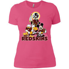 Mickey Mouse Washington Redskins American Football Nfl Sports Shirt Women Cotton T-Shirt Women Cotton T-Shirt - amzapparel