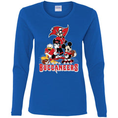 Mickey Mouse Tampa Bay Buccaneers American Football Nfl Sports Shirt Women Long Sleeve Shirt Women Long Sleeve Shirt - amzapparel