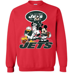 Mickey Mouse New York Jets American Football Nfl Sports Shirt Crewneck Pullover Sweatshirt Crewneck Pullover Sweatshirt - amzapparel
