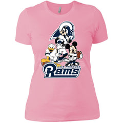 Mickey Mouse Los Angeles Rams American Football Nfl Sports Shirt Women Cotton T-Shirt Women Cotton T-Shirt - amzapparel