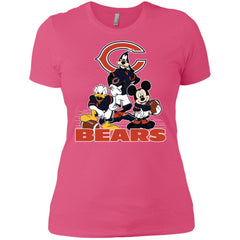 Mickey Mouse Chicago Bears American Football Nfl Sports Shirt Women Cotton T-Shirt Women Cotton T-Shirt - amzapparel