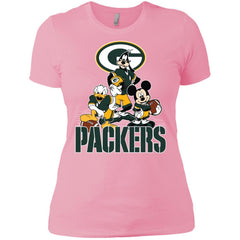 Mickey Mouse Green Bay Packer American Football Nfl Sports Shirt Women Cotton T-Shirt Women Cotton T-Shirt - amzapparel