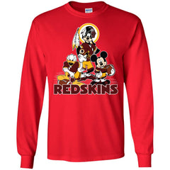 Mickey Mouse Washington Redskins American Football Nfl Sports Shirt Men Long Sleeve Shirt Men Long Sleeve Shirt - amzapparel