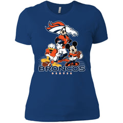 Mickey Mouse Denver Broncos American Football Nfl Sports Shirt Women Cotton T-Shirt Women Cotton T-Shirt - amzapparel
