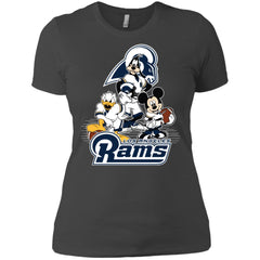 Mickey Mouse Los Angeles Rams American Football Nfl Sports Shirt Women Cotton T-Shirt Women Cotton T-Shirt - amzapparel