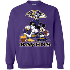 Mickey Mouse Baltimore Ravens American Football Nfl Sports Shirt Crewneck Pullover Sweatshirt Crewneck Pullover Sweatshirt - amzapparel