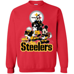 Mickey Mouse Pittsburgh Steelers American Football Nfl Sports Shirt Crewneck Pullover Sweatshirt Crewneck Pullover Sweatshirt - amzapparel