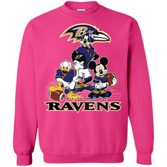 Mickey Mouse Baltimore Ravens American Football Nfl Sports Shirt Crewneck Pullover Sweatshirt Crewneck Pullover Sweatshirt - amzapparel
