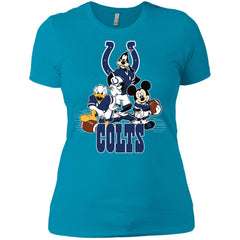 Mickey Mouse Indianapolis Colts American Football Nfl Sports Shirt Women Cotton T-Shirt Women Cotton T-Shirt - amzapparel