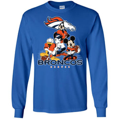 Mickey Mouse Denver Broncos American Football Nfl Sports Shirt Men Long Sleeve Shirt Men Long Sleeve Shirt - amzapparel