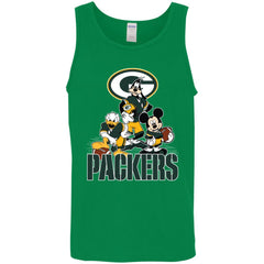 Mickey Mouse Green Bay Packer American Football Nfl Sports Shirt Men Cotton Tank Men Cotton Tank - amzapparel