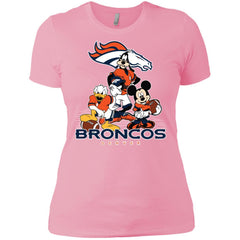 Mickey Mouse Denver Broncos American Football Nfl Sports Shirt Women Cotton T-Shirt Women Cotton T-Shirt - amzapparel