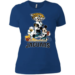 Mickey Mouse Jacksonville Jaguar American Football Nfl Sports Shirt Women Cotton T-Shirt Women Cotton T-Shirt - amzapparel