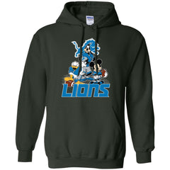 Mickey Mouse Detroit Lions American Football Nfl Sports Shirt Pullover Hoodie Sweatshirt Pullover Hoodie Sweatshirt - amzapparel