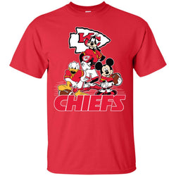 Mickey Mouse Kansas City Chiefs American Football Nfl Sports Shirt Men Cotton T-Shirt