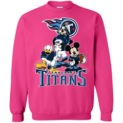 Mickey Mouse Tennessee Titans American Football Nfl Sports Shirt Crewneck Pullover Sweatshirt Crewneck Pullover Sweatshirt - amzapparel