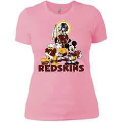 Mickey Mouse Washington Redskins American Football Nfl Sports Shirt Women Cotton T-Shirt Women Cotton T-Shirt - amzapparel