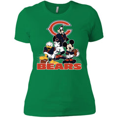 Mickey Mouse Chicago Bears American Football Nfl Sports Shirt Women Cotton T-Shirt Women Cotton T-Shirt - amzapparel