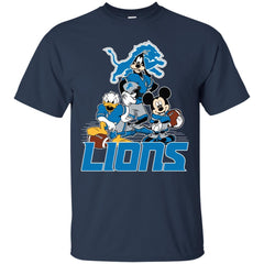 Mickey Mouse Detroit Lions American Football Nfl Sports Shirt Men Cotton T-Shirt Men Cotton T-Shirt - amzapparel