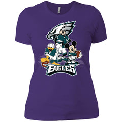 Mickey Mouse Philadelphia Eagle American Football Nfl Sports Shirt Women Cotton T-Shirt Women Cotton T-Shirt - amzapparel