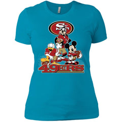 Mickey Mouse San Francisco 49ers American Football Nfl Sports Shirt Women Cotton T-Shirt Women Cotton T-Shirt - amzapparel