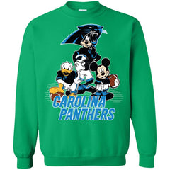 Mickey Mouse Carolina Panthers American Football Nfl Sports Shirt Crewneck Pullover Sweatshirt Crewneck Pullover Sweatshirt - amzapparel