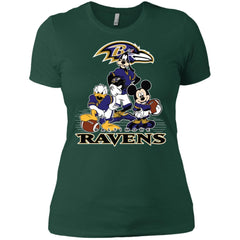 Mickey Mouse Baltimore Ravens American Football Nfl Sports Shirt Women Cotton T-Shirt Women Cotton T-Shirt - amzapparel
