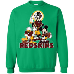 Mickey Mouse Washington Redskins American Football Nfl Sports Shirt Crewneck Pullover Sweatshirt Crewneck Pullover Sweatshirt - amzapparel