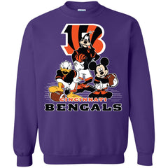 Mickey Mouse Cincinnati Bengals American Football Nfl Sports Shirt Crewneck Pullover Sweatshirt Crewneck Pullover Sweatshirt - amzapparel