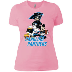 Mickey Mouse Carolina Panthers American Football Nfl Sports Shirt Women Cotton T-Shirt Women Cotton T-Shirt - amzapparel
