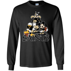 Mickey Mouse New Orleans Saints American Football Nfl Sports Shirt Men Long Sleeve Shirt Men Long Sleeve Shirt - amzapparel