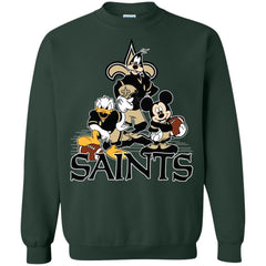 Mickey Mouse New Orleans Saints American Football Nfl Sports Shirt Crewneck Pullover Sweatshirt Crewneck Pullover Sweatshirt - amzapparel
