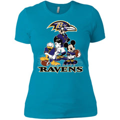 Mickey Mouse Baltimore Ravens American Football Nfl Sports Shirt Women Cotton T-Shirt Women Cotton T-Shirt - amzapparel