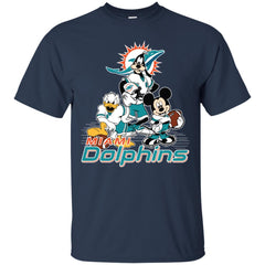 Mickey Mouse Miami Dolphins American Football Nfl Sports Shirt Men Cotton T-Shirt Men Cotton T-Shirt - amzapparel