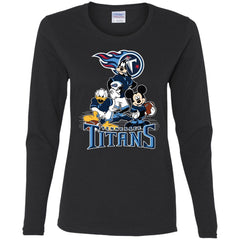 Mickey Mouse Tennessee Titans American Football Nfl Sports Shirt Women Long Sleeve Shirt Women Long Sleeve Shirt - amzapparel