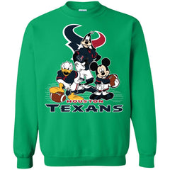 Mickey Mouse Houston Texans American Football Nfl Sports Shirt Crewneck Pullover Sweatshirt Crewneck Pullover Sweatshirt - amzapparel