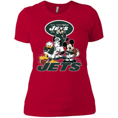 Mickey Mouse New York Jets American Football Nfl Sports Shirt Women Cotton T-Shirt Women Cotton T-Shirt - amzapparel