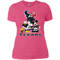 Mickey Mouse Houston Texans American Football Nfl Sports Shirt Women Cotton T-Shirt Women Cotton T-Shirt - amzapparel