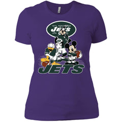 Mickey Mouse New York Jets American Football Nfl Sports Shirt Women Cotton T-Shirt Women Cotton T-Shirt - amzapparel