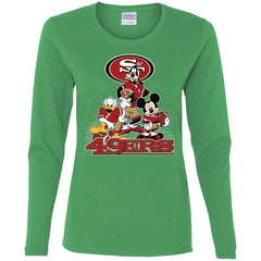 Mickey Mouse San Francisco 49ers American Football Nfl Sports Shirt Women Long Sleeve Shirt Women Long Sleeve Shirt - amzapparel