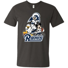Mickey Mouse Los Angeles Rams American Football Nfl Sports Shirt Men V-Neck T-Shirt Men V-Neck T-Shirt - amzapparel