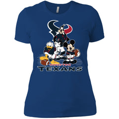 Mickey Mouse Houston Texans American Football Nfl Sports Shirt Women Cotton T-Shirt Women Cotton T-Shirt - amzapparel