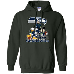 Mickey Mouse Seattle Seahawks American Football Nfl Sports Shirt Pullover Hoodie Sweatshirt Pullover Hoodie Sweatshirt - amzapparel