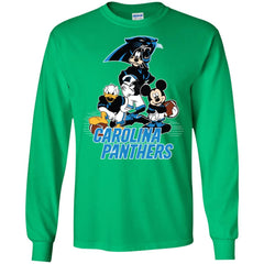 Mickey Mouse Carolina Panthers American Football Nfl Sports Shirt Men Long Sleeve Shirt Men Long Sleeve Shirt - amzapparel