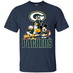 Mickey Mouse Green Bay Packer American Football Nfl Sports Shirt Men Cotton T-Shirt Men Cotton T-Shirt - amzapparel