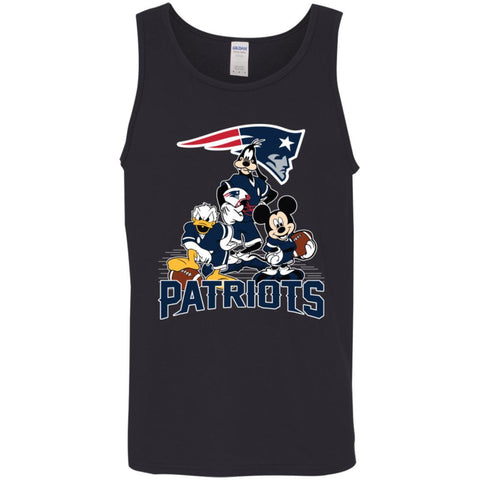 Mickey Mouse New England Patriots American Football Nfl Sports Shirt Men Cotton Tank Black / X-Small Men Cotton Tank - amzapparel