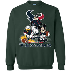 Mickey Mouse Houston Texans American Football Nfl Sports Shirt Crewneck Pullover Sweatshirt Crewneck Pullover Sweatshirt - amzapparel