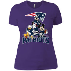 Mickey Mouse New England Patriots American Football Nfl Sports Shirt Women Cotton T-Shirt Women Cotton T-Shirt - amzapparel