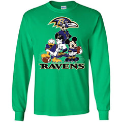 Mickey Mouse Baltimore Ravens American Football Nfl Sports Shirt Men Long Sleeve Shirt Men Long Sleeve Shirt - amzapparel